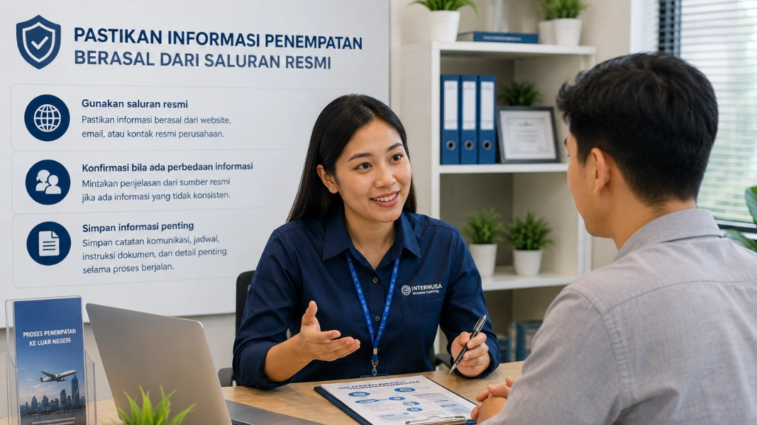 Tim Internusa Human Capital memberikan informasi melalui saluran resmi